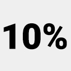 Seulement  10% d'acompte